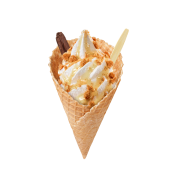 Super Cone Crispy White Chocolate Lotus,Soft Ice Corner,Angelo